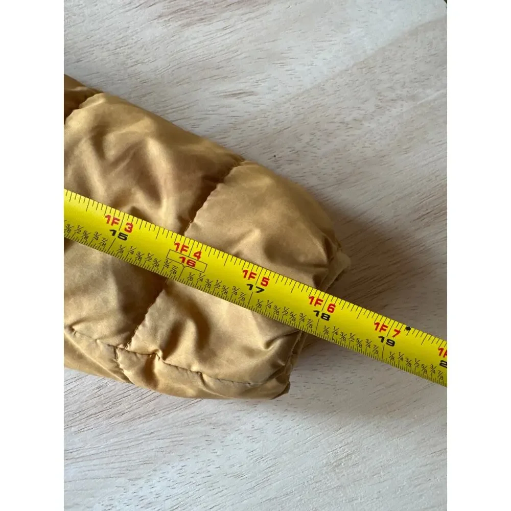 Patagonia Kids M 10 Mustard Sherpa Lined Hooded Insulated Puffer Jacket
